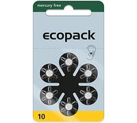 60 batterie per apparecchi acustici Varta Ecopack taglia 10 blister da 6 gial...