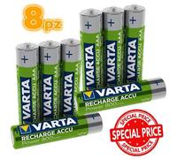 Varta - 8 Pile Varta Mini Stilo Batterie Ministilo Aaa Ricaricabile Ricaricabili 800mah