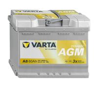 BATTERIA VARTA A8 (Ex D52) AGM 12V 60 AH 680A START STOP 242x175x190 560901068