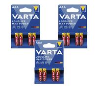 Varta AAA Longlife Max Power 12 pezzi 1,5V