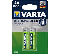 Varta Accu Telefono AA 1600Mah Battery (2 Pack) Nickel Hydride NEW