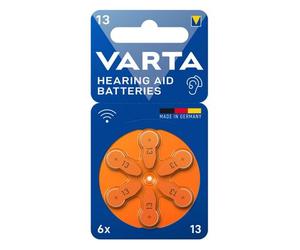 Varta Apparecchio acustico 13, confezione blister da 6 pezzi Batterie per apparecchi acustici