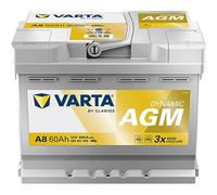Batteria Auto Varta A8 (nuova Varta D52) Start&stop Silver Dynamic Xev 60 Ah - 680a