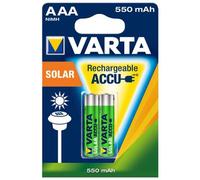 VAR SOL 2X550 - Solar, NIMH Akku, AAA (Micro), 550 MAh, 2er Pack