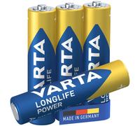 Varta Batteria AAA Alcalina 1.5V Blu - 4 Pezzi High Energy