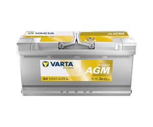 VARTA Batteria Avviamento per Auto A4 105Ah 950A DYNAMIC AGM - (394x175x190 mm)