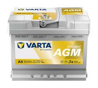 VARTA Batteria Avviamento per Auto A8 60Ah 680A DYNAMIC AGM - (242x175x190 mm)