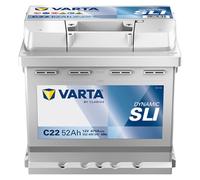 VARTA Batteria Avviamento per Auto C22 52Ah 470A DYNAMIC SLI - (207x175x190 mm)