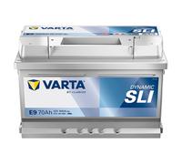 VARTA Batteria Avviamento per Auto E9 70Ah 640A DYNAMIC SLI - (278x175x175 mm)