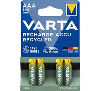 Varta batteria ricaricabile riciclata Micro AAA NiMH 800mAh (blister di 4)