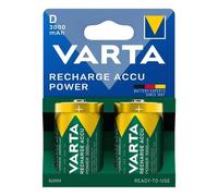 Varta VARTA Recharge Accu Power D 3000 mAh Blister 2 Batteria ricaricabile Torcia (D) Alcalina/manganese 1.5 V 2 pz.
