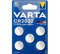 VARTA Batterie a bottone CR2032, 5 pezzi, Power on Demand, al litio, 3 V