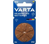 Varta Batterie a Bottone per Apparecchi Acustici V312 6pz