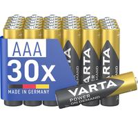 VARTA Batterie AAA, confezione da 30, pile Power on Demand, Alcaline, 1,5V, pacc