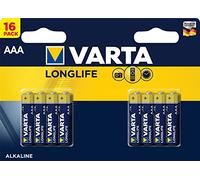 Varta Batterie alcaline AAA, confezione da 16, a lunga durata