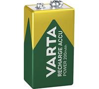 VARTA Batterie ricaricabili blocco da 9V Rechargeable Ready2Use precaricata ( 200mAh), ricaricabile senza effetto Memory - pronta all'uso