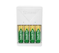 Caricabatterie Varta 57657101451 PLUG CHARGER 4Xaa Bianco Bianco