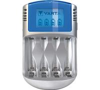 Varta Caricabatterie LCD per AA/AAA, Adattatore 12V e Cavo USB Inclusi