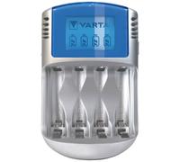 Varta LCD charger AA & AAA (Batterie ricaricabili NiMH incl. 4x AA 2600 mAh accu & AC adattatore & 12 V adattatore & cavo USB),Grigio