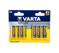 VARTA Caricabatterie Marca Modello CF8 SUPERLIFE ZINCO Carbone AA