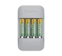 VAR ECO PRO AA - Caricabatterie da tavolo, NiMh, LED, display, incl. 4 batterie s