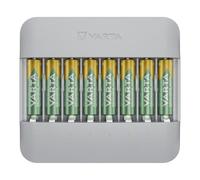 VARTA Caricabatterie per 8 AA/AAA, Eco Charger Multi Recycled | per pile ricaricabili NiMH, 75 % di materiale riciclato, Incl. 8x AAA 2100 mAh