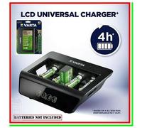 VARTA - Caricabatterie Per Pile Ricaricabili Varta Lcd Universal Caricatore Batterie Universale Schermo Lcd