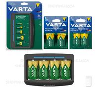 VARTA caricabatterie UNIVERSAL LCD & pile ricaricabili AA AAA C D scegli lotti