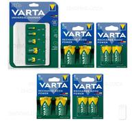 VARTA caricabatterie UNIVERSAL USB & pile ricaricabili AA AAA C D scegli lotti