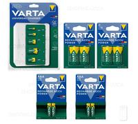 VARTA caricabatterie UNIVERSAL USB & pile ricaricabili AA AAA C D scegli lotti