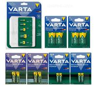 VARTA caricabatterie UNIVERSAL USB & pile ricaricabili AA AAA C D scegli lotti