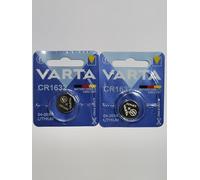 VARTA Confezione da 2 blister 1 batteria a bottone al litio "Electronics" CR1632 3 Volt