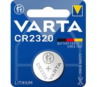 VARTA CR 2320, 6320101401, Batteria Litio a Bottone, Piatta, Specialistica, 3 Volts, Diametro 23mm, Altezza 2mm, confezione 1 pila