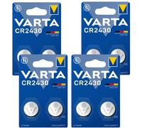 VARTA CR 2430 Batteria a bottone al litio per telecomando orologio 3V 2 pezzi x4