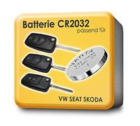 VARTA CR2032 - Batterie per telecomando chiavi, 2 pezzi, compatibile con VW Skoda Seat Audi