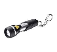 Varta Day Light Key Chain LED Flashlight (incl. anello portachiavi e 1x batteria AAA Longlife Power, antiurto) argento/nero per la casa, tutti i giorni, interruzioni di corrente
