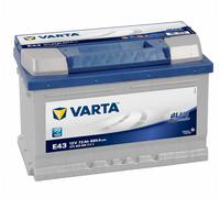 VARTA E43 Blue Dynamic 12V 72Ah 680A batteria auto 572 409 068