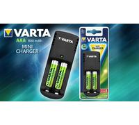 Varta Easy Energy Mini Indoor battery charger Black - Battery Chargers (IC3)