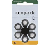 VARTA ecopack tipo 13 arancione 4606 - Batterie per apparecchi acustici, confezione da 6