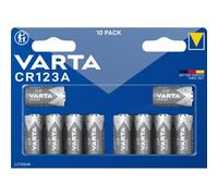 VARTA CR 123A SP - Batteria al litio, CR123A, 1430 mAh, confezione da 10