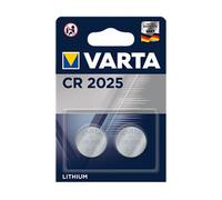 Varta Elettronica CR 2025 Confezione da 2 pile a bottone in blister