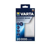 Varta Energy 20000 Polimeri di litio LiPo 20000 mAh Nero Bianco (Varta Energy powerbank - Li-pol - 2 x) NEW