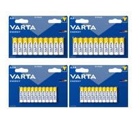 VARTA ENERGY Set di stick di batterie alcaline AAA 10x2 e AA 10x2