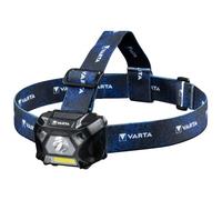 Varta Headlight, Blue | torcia frontale con sensore di movimento, Spot e faro, testa orientabile, fascia centrale, incl. 3x AAA Pile