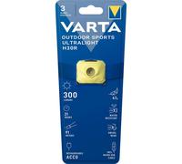 VAR H30 LIME - Lampada frontale a LED, IPX4, batteria ricaricabile, lime