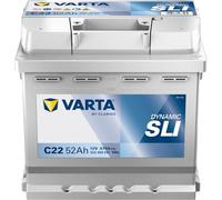 BATTERIA AUTO 52AH C22 VARTA BLUE DYNAMIC 470A di spunto