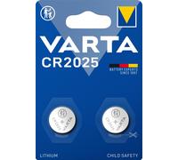 Varta LITHIUM Coin CR2025 [Batteria a bottone, 3V] Blister da 2 (1x2 CR 2025 - Warranty: 12M)