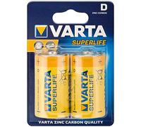 Varta Longlife 1,5 V, batterie mono zinco-carbone, confezione da 2