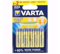 Varta Longlife Alcaline M/Stilo Bl.6 Pz
