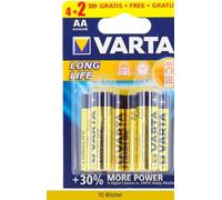 Varta Longlife Alcaline Stilo Bl.6 Pz Blister 10 4106101436